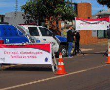 Depen de Cascavel arrecada 850 kg de alimentos não perecíveis e 50 cestas básicas para doação