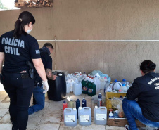 PCPR prende casal que vendia álcool em gel e outros produtos falsificados