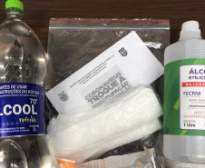 PCPR entrega kits de proteção contra a Covid-19 aos policiais civis