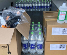 PCPR entrega kits de proteção contra a Covid-19 aos policiais civis