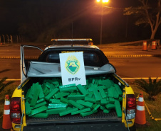 BPRv intercepta carro carregado com quase 240 quilos de maconha no Norte do estado