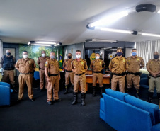  No BPTran, praças promovidos recebem as novas divisas do comandante da unidade 