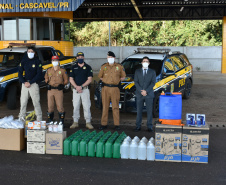 Forças policiais recebem equipamentos de proteção individual em Cascavel para prevenção à Covid-19