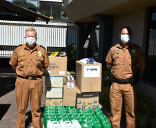 Forças policiais recebem equipamentos de proteção individual em Cascavel para prevenção à Covid-19