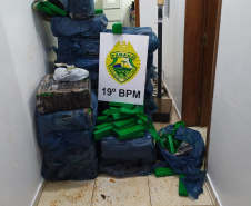  No Oeste do PR, PM apreende 675 quilos de maconha em duas abordagens  