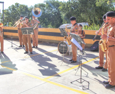 Banda de Música da PM faz homenagem para enfermeiros do Hospital da PM no Dia Internacional da Enfermagem