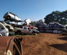  Polícia Civil remove 1,6 mil veículos de pátios em Cascavel