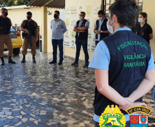Em combate ao Covid-19, 5ª Companhia e Vigilância Sanitária abordam mais de 400 pessoas em estabelecimentos comerciais em Cianorte (PR)