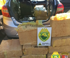 Durante feriado de Corpus Christi, BPRv retira de circulação mais de R$ 500mil em maconha no Paraná