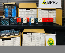 Em duas ocorrências, BPRv apreende mercadorias contrabandeadas no Noroeste do Paraná