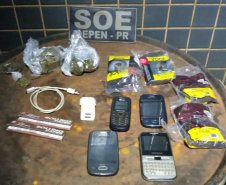 Agentes de Maringá evitam entrada de mais de 500 celulares e 11 quilos de maconha em cinco meses