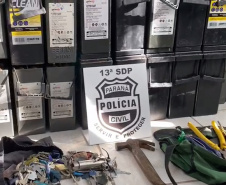PCPR recupera baterias telefônicas avaliadas em R$ 40 mil em Ponta Grossa  