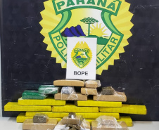 BOPE faz duas apreensões de maconha e retira mais de 230 quilos de droga de circulação em Curitiba e RMC