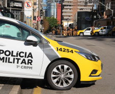 Esquema de segurança da Polícia Militar garante manistestações pacíficas neste domingo