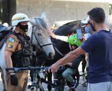 Esquema de segurança da Polícia Militar garante manistestações pacíficas neste domingo