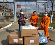 Casa de Custódia de Piraquara distribui 3 mil máscaras de proteção aos detentos