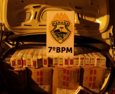 PM prende três pessoas e apreende quatro veículo com contrabando no Noroeste do estado