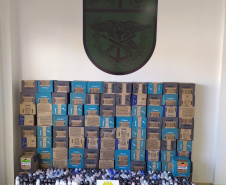  Em situações distintas, BPFron apreende garrafas de vinho, de azeite de oliva e desodorantes contrabandeados no Sudoeste do estado 