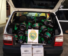  Em situações distintas, BPFron apreende garrafas de vinho, de azeite de oliva e desodorantes contrabandeados no Sudoeste do estado 