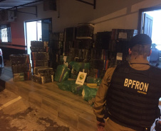 Mais de uma tonelada e meia de maconha é apreendida pelo BPFron em Céu Azul, no Oeste do estado