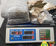 PRE apreende 20 quilos de skunk e 150 quilos de maconha no Interior do estado durante o fim de semana