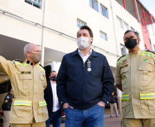 Governador e Secretário da Segurança agradecem trabalho dos bombeiros do Paraná