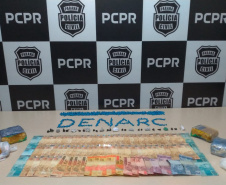 PCPR prende casal suspeito de vender drogas no Centro de Curitiba