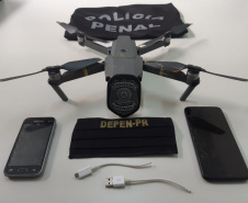 Mais um drone com celulares é aprendido na Hildebrando de Souza