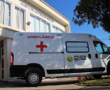 Hospital da PM recebe nova ambulância com suporte avançado para atendimento a pacientes