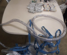 Agentes de Foz do Iguaçu interceptam mais materiais que chegaria a presos
