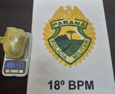  No Norte do estado, PM prende quatro pessoas e apreende mais de dois quilos de maconha e 52 pedras de crack em situações distintas 