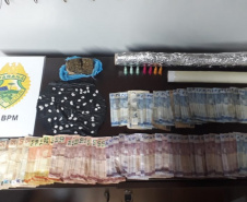  No Norte do estado, PM prende quatro pessoas e apreende mais de dois quilos de maconha e 52 pedras de crack em situações distintas 
