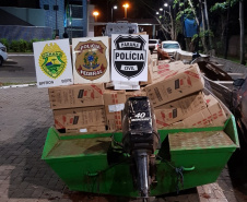 Operação Hórus: Forças policiais apreendem cerca de R$ 250 mil em cigarros paraguaios na cidade de Guaíra