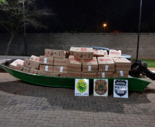 Operação Hórus: Forças policiais apreendem cerca de R$ 250 mil em cigarros paraguaios na cidade de Guaíra