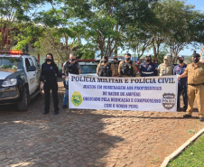 Polícia Civil presta homenagem aos profissionais de saúde de Ampére