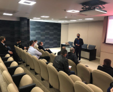Comitiva da Segurança Pública visita Cooperativa Lar Agroindustrial