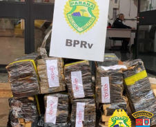 BPRv apreende quase 200 quilos de maconha no norte do Paraná
