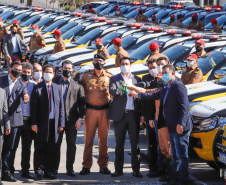  Governo entrega 70 novas viaturas para a Polícia Rodoviária Estadual