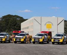 Segurança Pública recebe novo bloco na Academia Policial Militar do Guatupê e 59 novas viaturas
