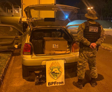  Durante a Operação Hórus, BPFron prende homem e apreende carro carregado com 550 pacotes de cigarros 
