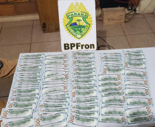 Operação Hórus: BPFron apreende U$ 11 mil dólares e carro carregado com 750 pacotes de cigarros contrabandeados