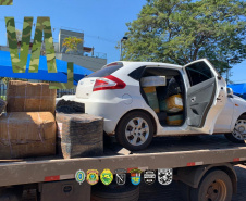 Ação integrada da Operação Hórus descobre depósito de contrabando de mercadorias e veículos avaliados em R$ 1,5 milhão em Guaíra (PR)