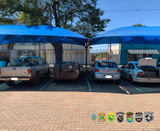Ação integrada da Operação Hórus descobre depósito de contrabando de mercadorias e veículos avaliados em R$ 1,5 milhão em Guaíra (PR)
