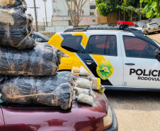 Policiamento em rodovias estaduais do Noroeste do estado resulta em mais de 325 quilos de drogas apreendidas no final de semana