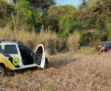 BPRv apreende carro preparado para o transporte de contrabando no oeste do Paraná