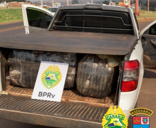  Mais de 150 quilos de maconha são apreendidos pelo BPRv no Oeste e Noroeste do estado 