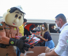  BPTran encerra Semana Nacional do Trânsito com apoio a arrecadação de brinquedos para a Campanha Paraná Piá 
