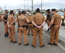 PM inicia operação Saturação com mais de 200 policiais militares no CIC, em Curitiba