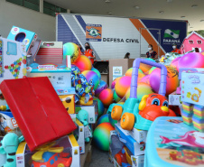  BPTran encerra Semana Nacional do Trânsito com apoio a arrecadação de brinquedos para a Campanha Paraná Piá 