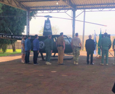 Para intensificar a segurança nas fronteiras, Polícia Civil inaugura base aérea no oeste do Paraná